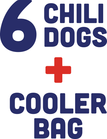 6 Chili Dogs + Cooler Bag